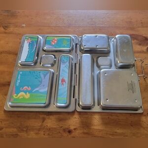 PlanetBox Rover Stainless Steel Lunch Box 5 Compartments 10x7.4x1.5" Bento Box